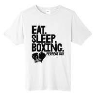 Eat Sleep Boxing Perfect Day Funny Wo Boxing Sports Love Premium Tall Fusion ChromaSoft Performance T-Shirt