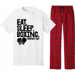 Eat Sleep Boxing Perfect Day Funny Wo Boxing Sports Love Premium Pajama Set