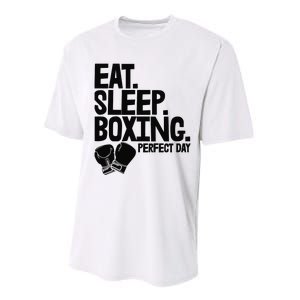 Eat Sleep Boxing Perfect Day Funny Wo Boxing Sports Love Premium Performance Sprint T-Shirt