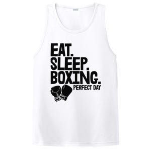 Eat Sleep Boxing Perfect Day Funny Wo Boxing Sports Love Premium PosiCharge Competitor Tank