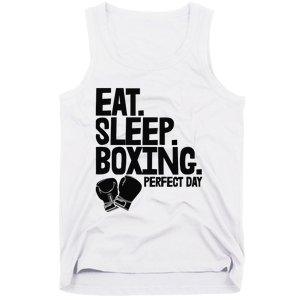 Eat Sleep Boxing Perfect Day Funny Wo Boxing Sports Love Premium Tank Top