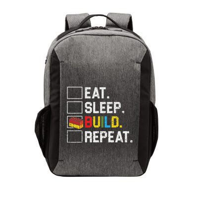 Eat Sleep Build Repeat Master Builder Bricks Blocks Vector Backpack