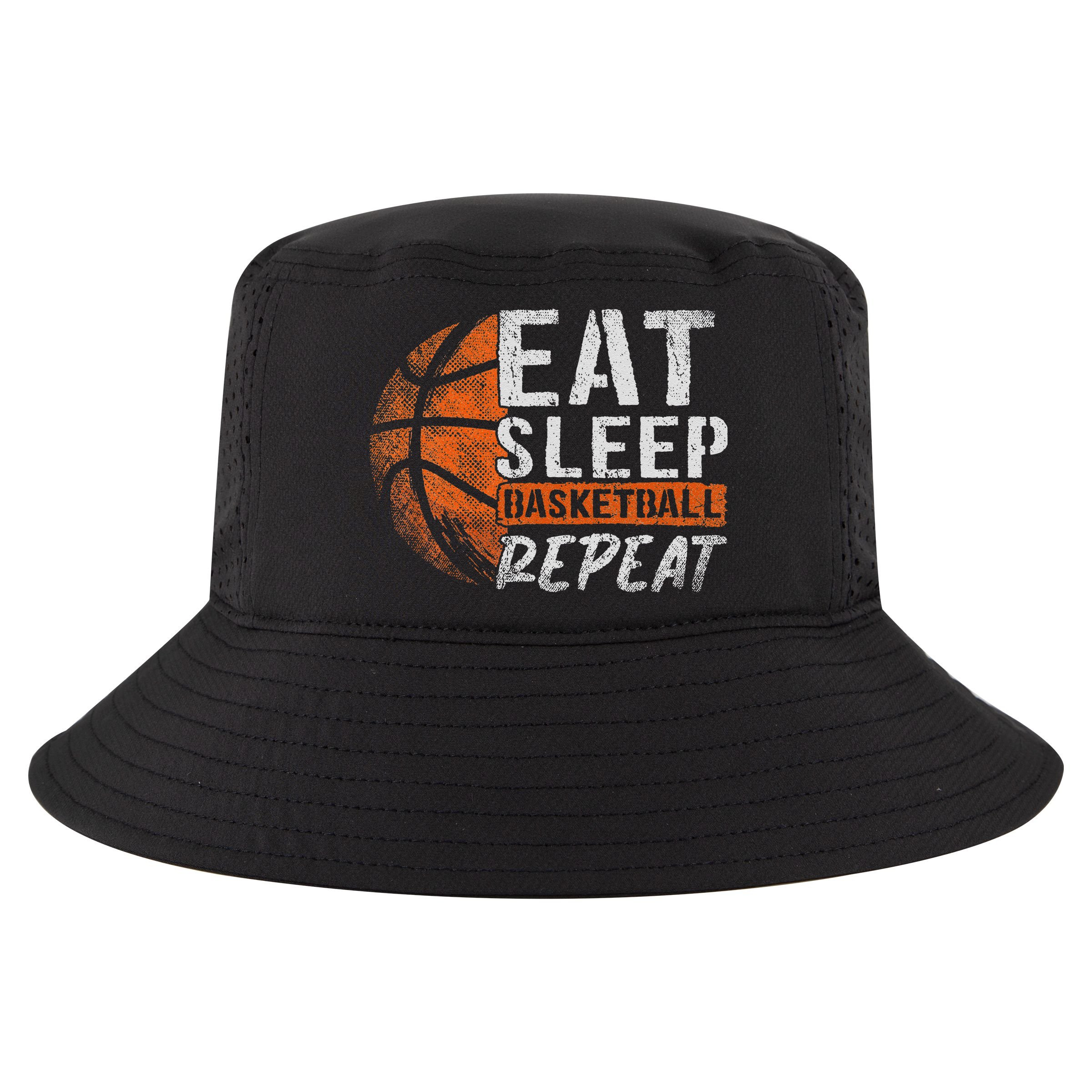 Eat Sleep Basketball Repeat Girls Basketball Player Cool Comfort Performance Bucket Hat