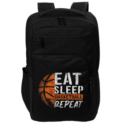 Eat Sleep Basketball Repeat Girls Basketball Player Impact Tech Backpack
