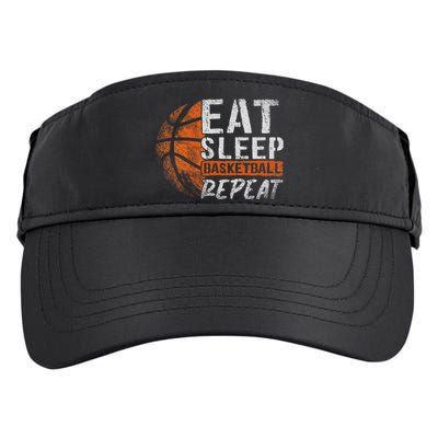 Eat Sleep Basketball Repeat Girls Basketball Player Adult Drive Performance Visor