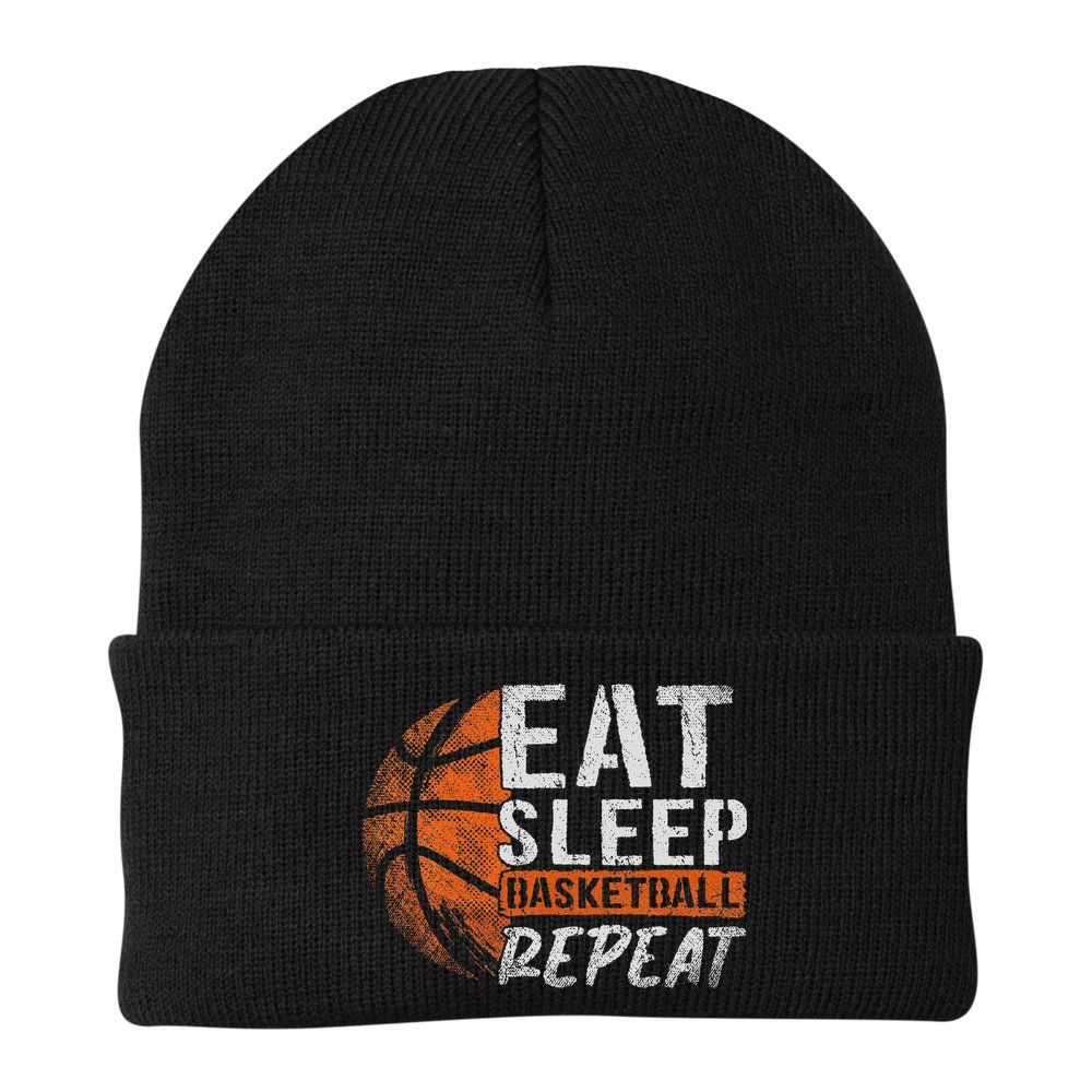 Eat Sleep Basketball Repeat Girls Basketball Player Beanie