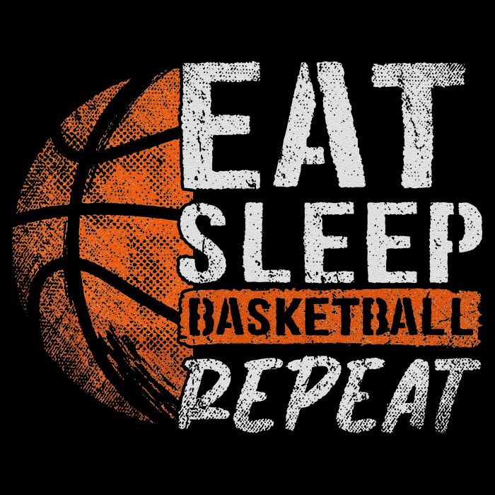 Eat Sleep Basketball Repeat Girls Basketball Player Flat Bill Trucker Hat