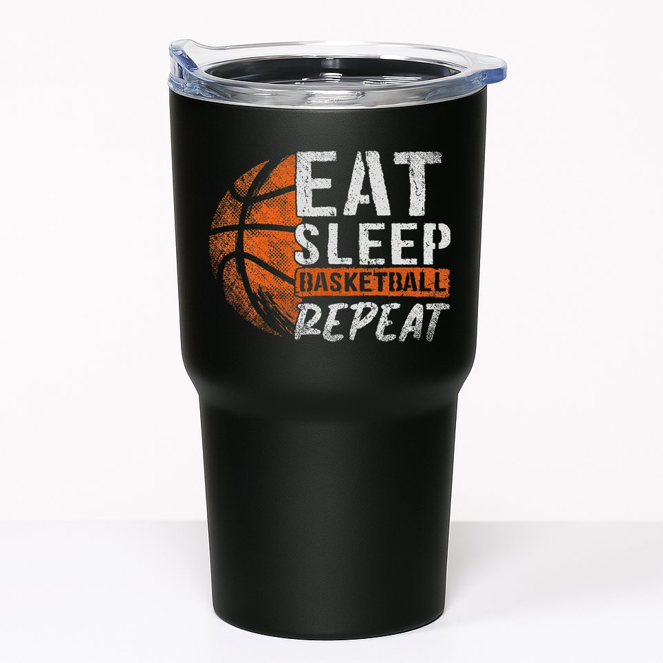 Eat Sleep Basketball Repeat Girls Basketball Player Tumbler