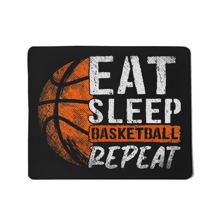 Eat Sleep Basketball Repeat Girls Basketball Player Mousepad