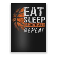 Eat Sleep Basketball Repeat Girls Basketball Player Poster