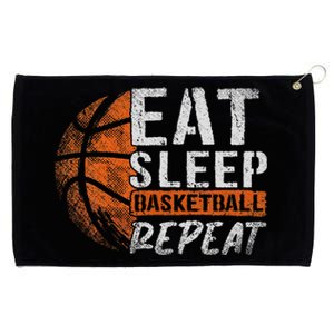 Eat Sleep Basketball Repeat Girls Basketball Player Grommeted Golf Towel