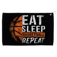 Eat Sleep Basketball Repeat Girls Basketball Player Grommeted Golf Towel