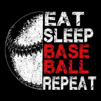 Eat Sleep Baseball Repeat Vintage Funny Baseball Player Hoodie