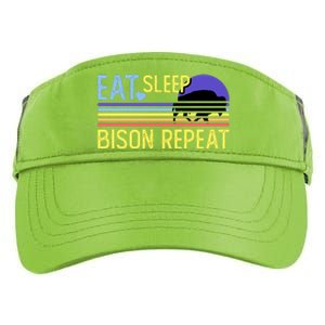 Eat Sleep Bison Repeat Adult Drive Performance Visor