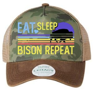 Eat Sleep Bison Repeat Legacy Tie Dye Trucker Hat