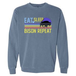 Eat Sleep Bison Repeat Garment-Dyed Sweatshirt