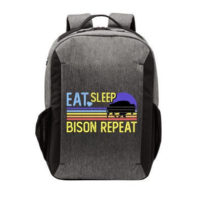 Eat Sleep Bison Repeat Vector Backpack