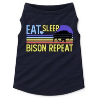 Eat Sleep Bison Repeat Doggie Tank