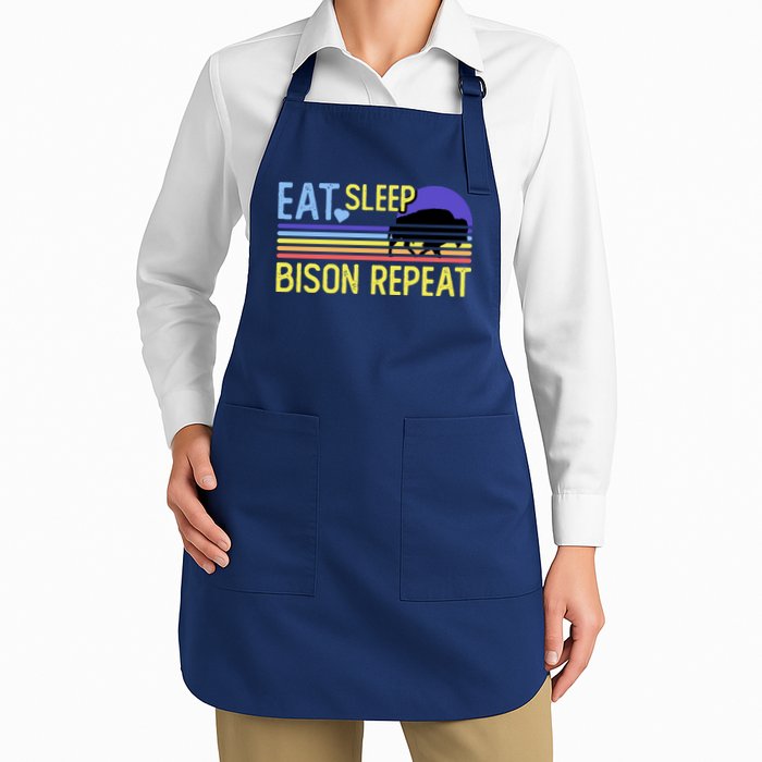 Eat Sleep Bison Repeat Apron