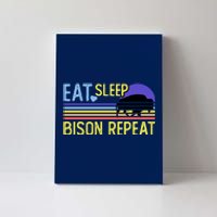 Eat Sleep Bison Repeat Canvas