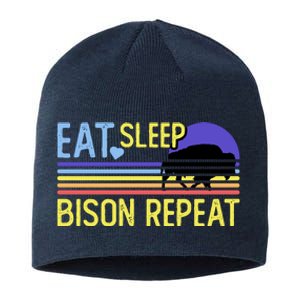 Eat Sleep Bison Repeat Sustainable Beanie