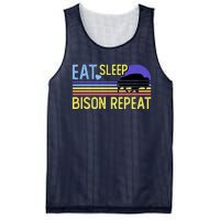 Eat Sleep Bison Repeat Mesh Reversible Basketball Jersey Tank