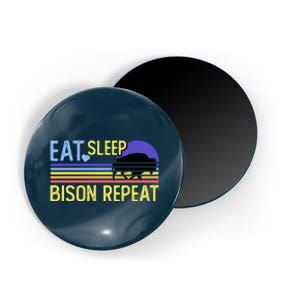 Eat Sleep Bison Repeat Magnet