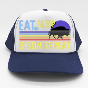 Eat Sleep Bison Repeat Trucker Hat