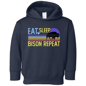 Eat Sleep Bison Repeat Toddler Hoodie