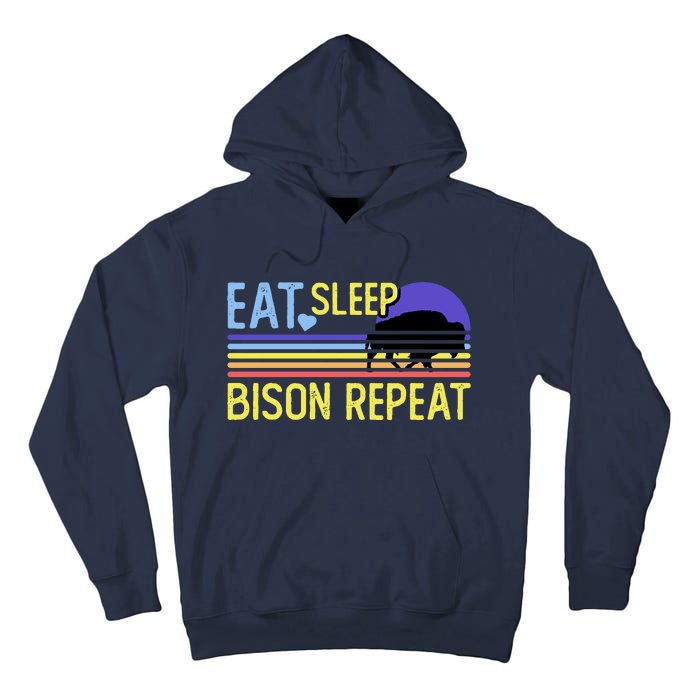 Eat Sleep Bison Repeat Tall Hoodie