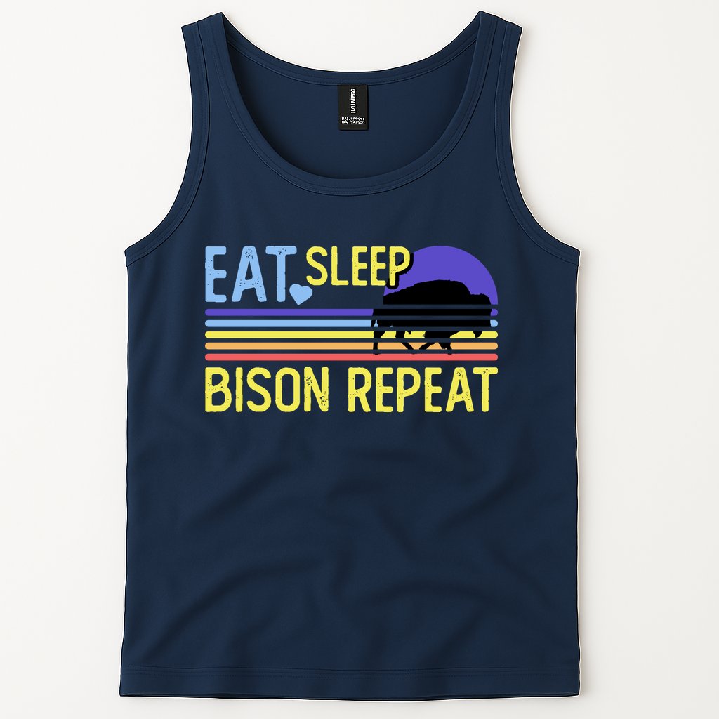 Eat Sleep Bison Repeat Tank Top