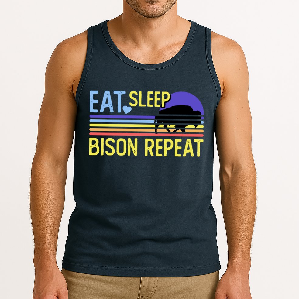 Eat Sleep Bison Repeat Tank Top