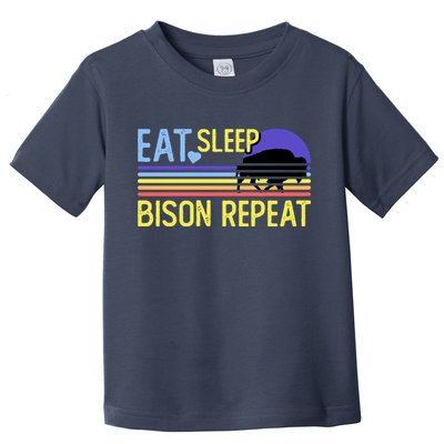 Eat Sleep Bison Repeat Toddler T-Shirt