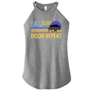 Eat Sleep Bison Repeat Women's Perfect Tri Rocker Tank