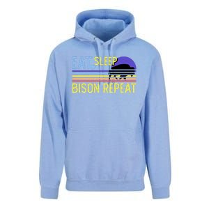 Eat Sleep Bison Repeat Unisex Surf Hoodie