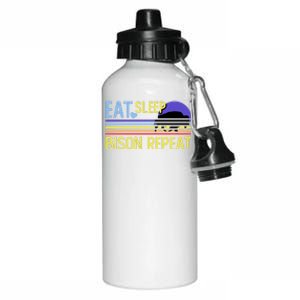 Eat Sleep Bison Repeat Aluminum Water Bottle