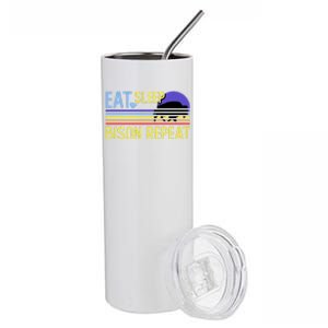 Eat Sleep Bison Repeat Stainless Steel Tumbler