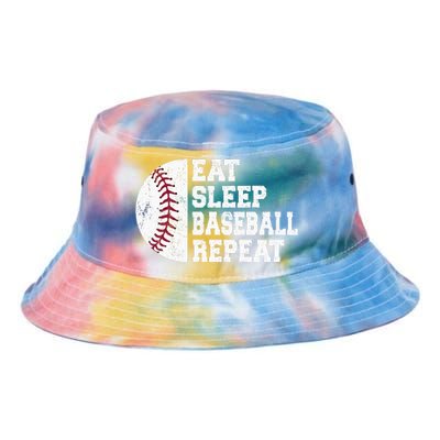 Eat Sleep Baseball Repeat Baseball Player Funny Baseball Tie Dye Newport Bucket Hat