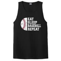 Eat Sleep Baseball Repeat Baseball Player Funny Baseball PosiCharge Competitor Tank