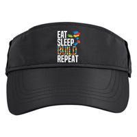 Eat Sleep Build Repeat Building Blocks Bricks Master Builder Adult Drive Performance Visor
