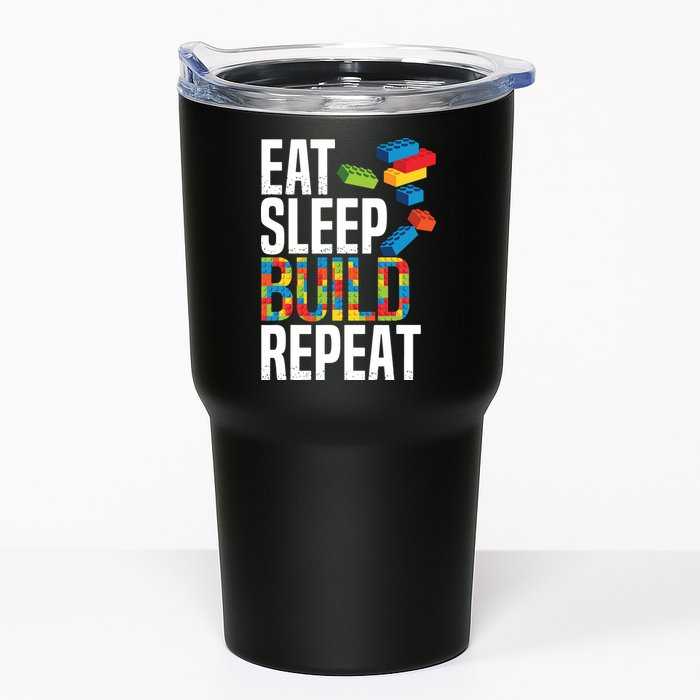Eat Sleep Build Repeat Building Blocks Bricks Master Builder Tumbler