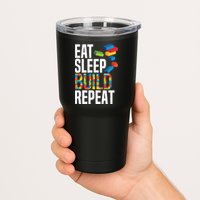 Eat Sleep Build Repeat Building Blocks Bricks Master Builder Tumbler