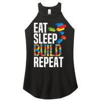 Eat Sleep Build Repeat Building Blocks Bricks Master Builder Women's Perfect Tri Rocker Tank