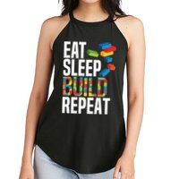 Eat Sleep Build Repeat Building Blocks Bricks Master Builder Women's Perfect Tri Rocker Tank
