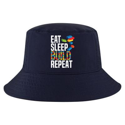 Eat Sleep Build Repeat Building Blocks Bricks Master Builder Cool Comfort Performance Bucket Hat
