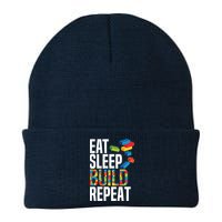 Eat Sleep Build Repeat Building Blocks Bricks Master Builder Beanie