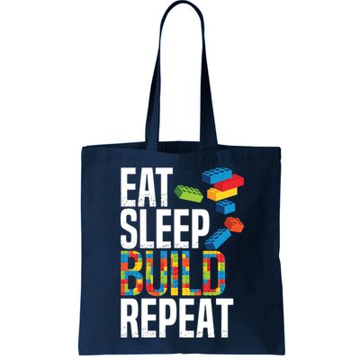 Eat Sleep Build Repeat Building Blocks Bricks Master Builder Bag