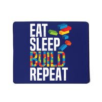 Eat Sleep Build Repeat Building Blocks Bricks Master Builder Mousepad