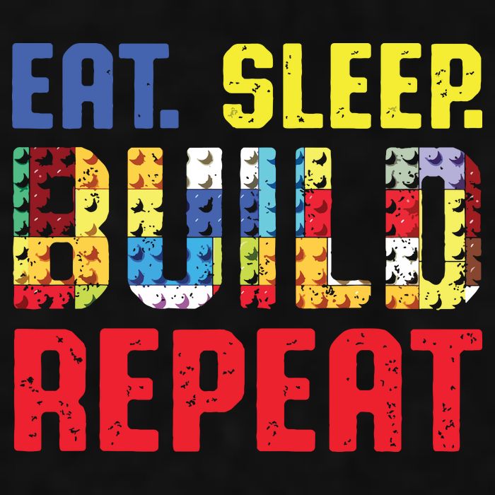 Eat Sleep Build Repeat Building Funny Builders Ladies PosiCharge Tri-Blend Wicking Tank