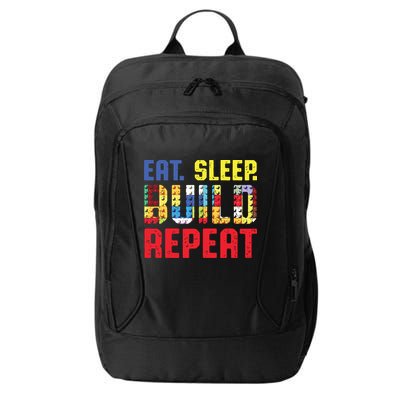 Eat Sleep Build Repeat Building Funny Builders City Backpack